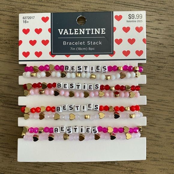 Jewelry - Best friends bracelet 4 sets of 2 bracelets. 8total besties hearts